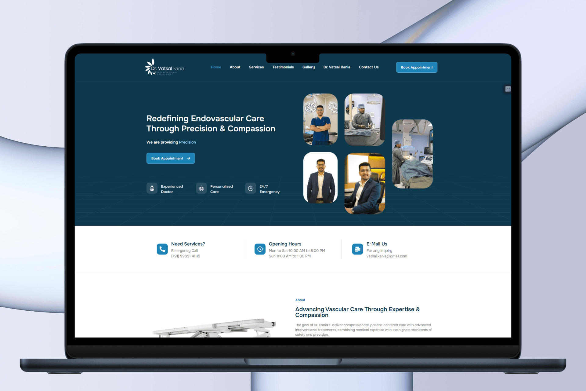 Dr. Vatsal Kania - Vascular & Endovascular Clinic Website